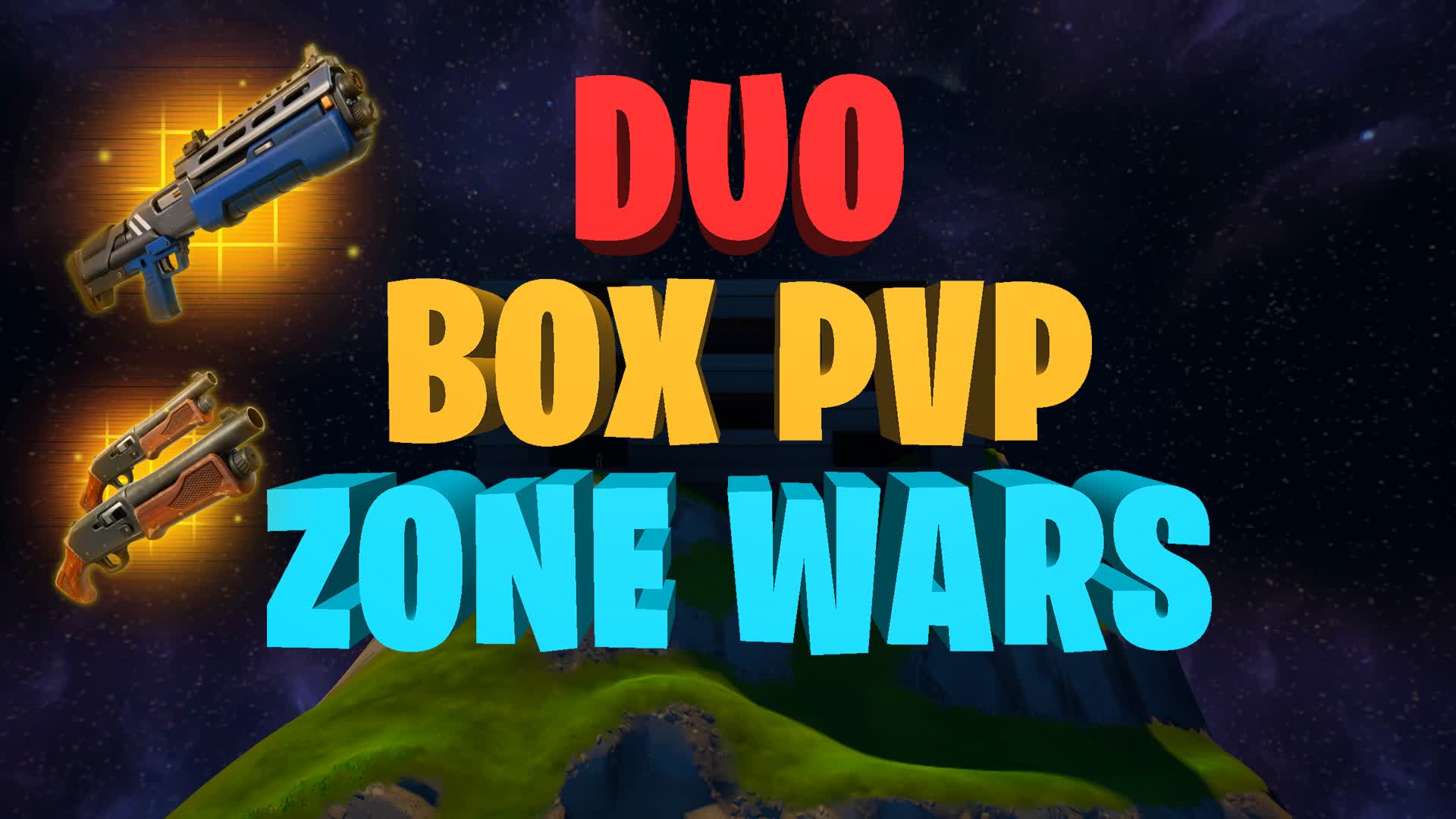 DUO - BOX FIGHT & ZONE WAR — Fortnite Creative map