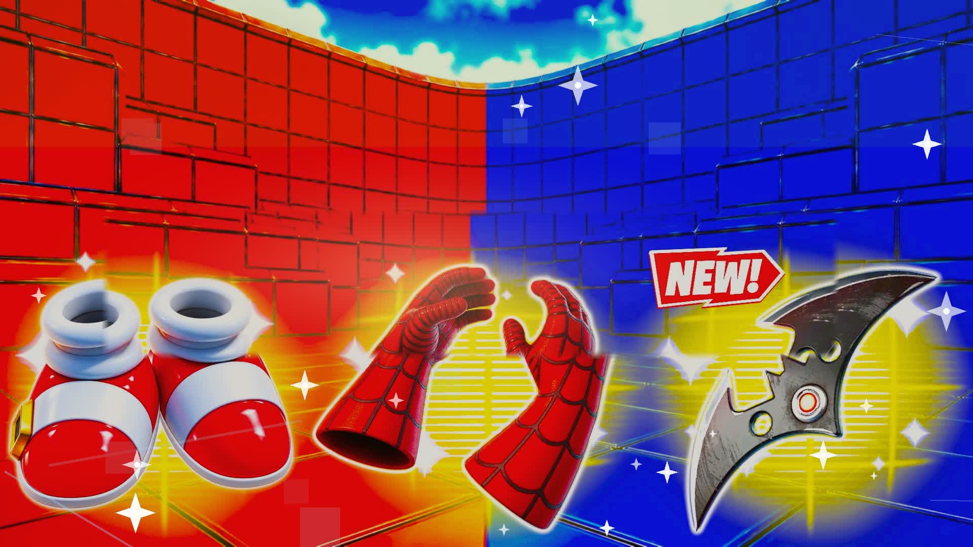 Red vs Blue Team Party ๐ด๐ต โ Fortnite Creative map