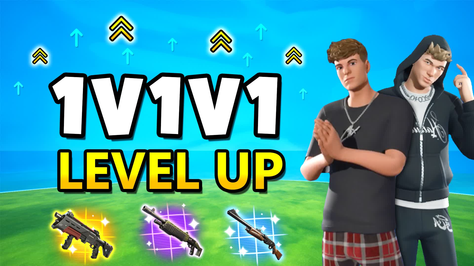 1V1V1 LEVEL UP FREE FOR ALL — Fortnite Creative map