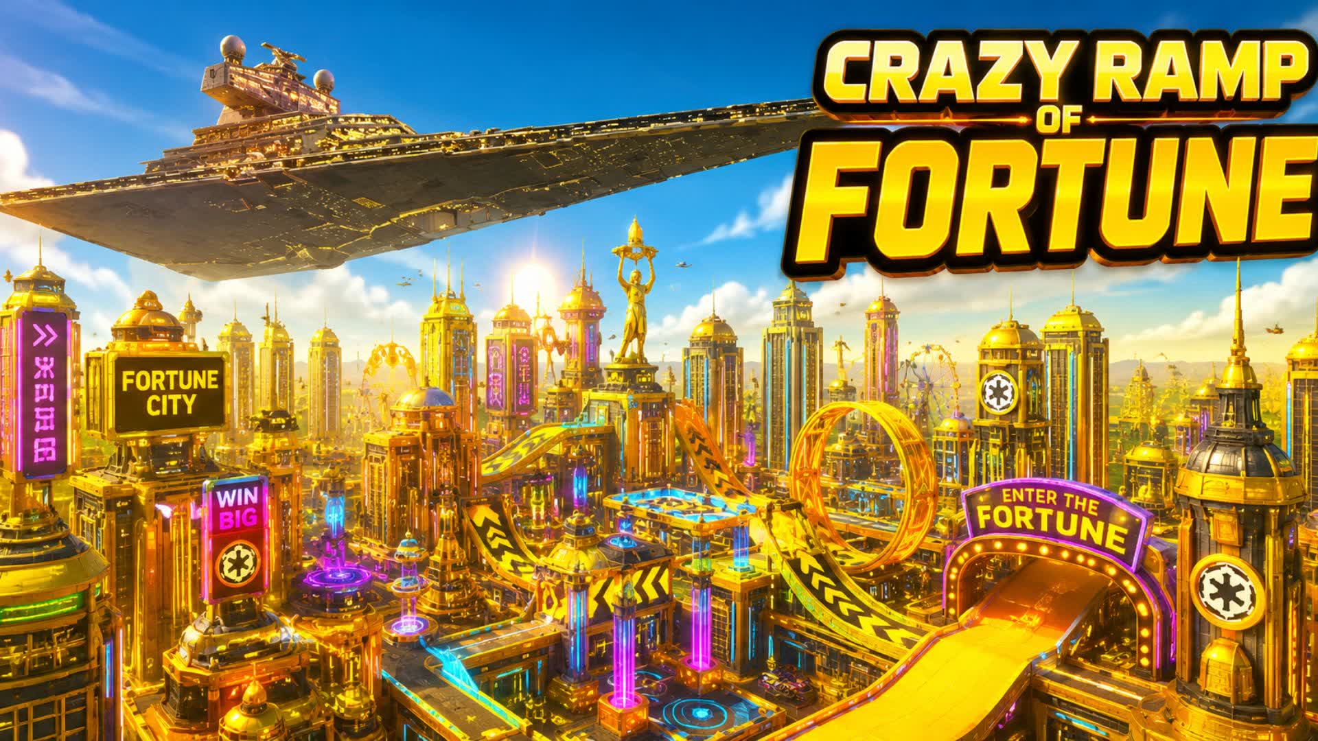 CRAZY RAMP OF FORTUNE — Fortnite Creative map