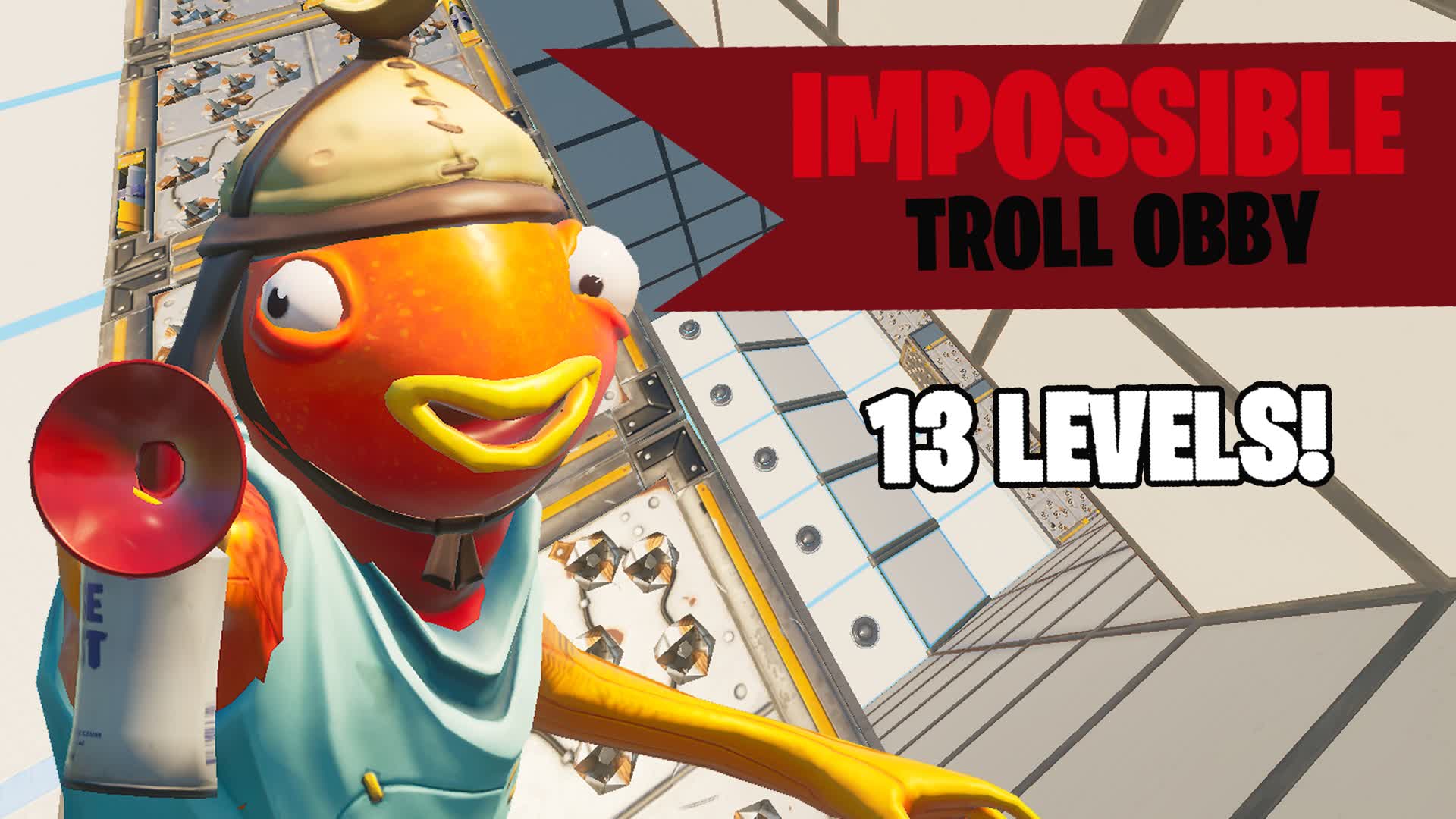 IMPOSSIBLE TROLL DEATHRUN OBBY — Fortnite Creative map