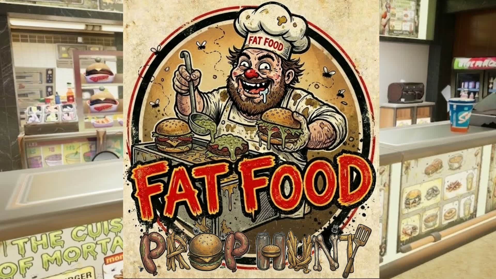 Fat Food Prop Hunt — Fortnite Creative map