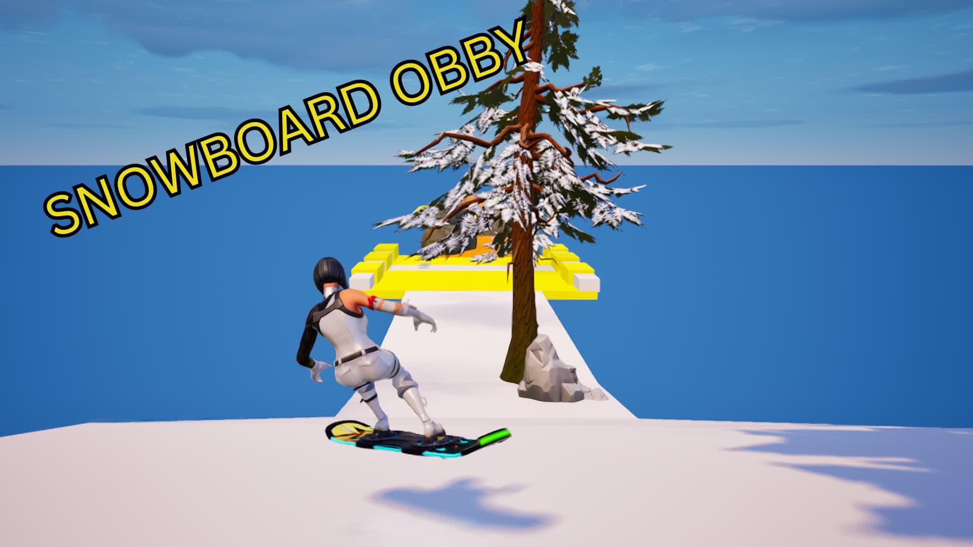 Snowboard Obby — Fortnite Creative map