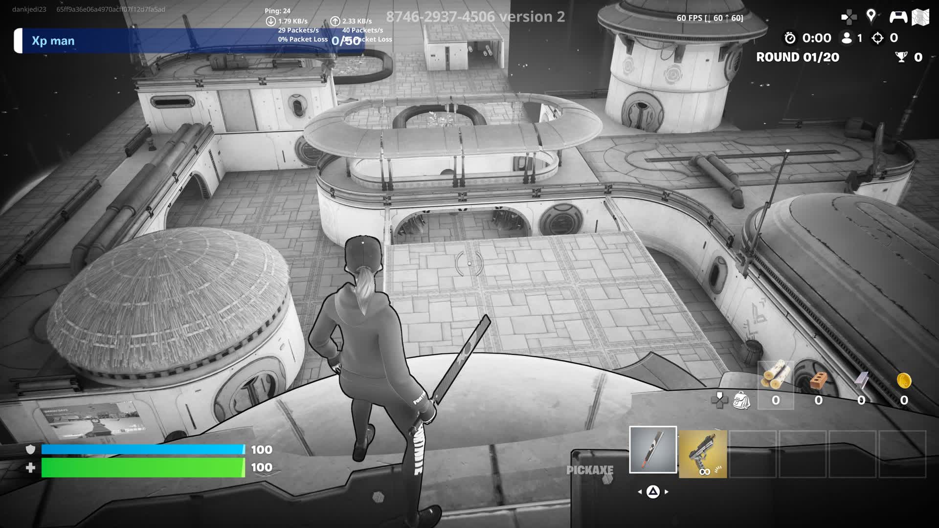 Black and white gun game — Fortnite Creative map