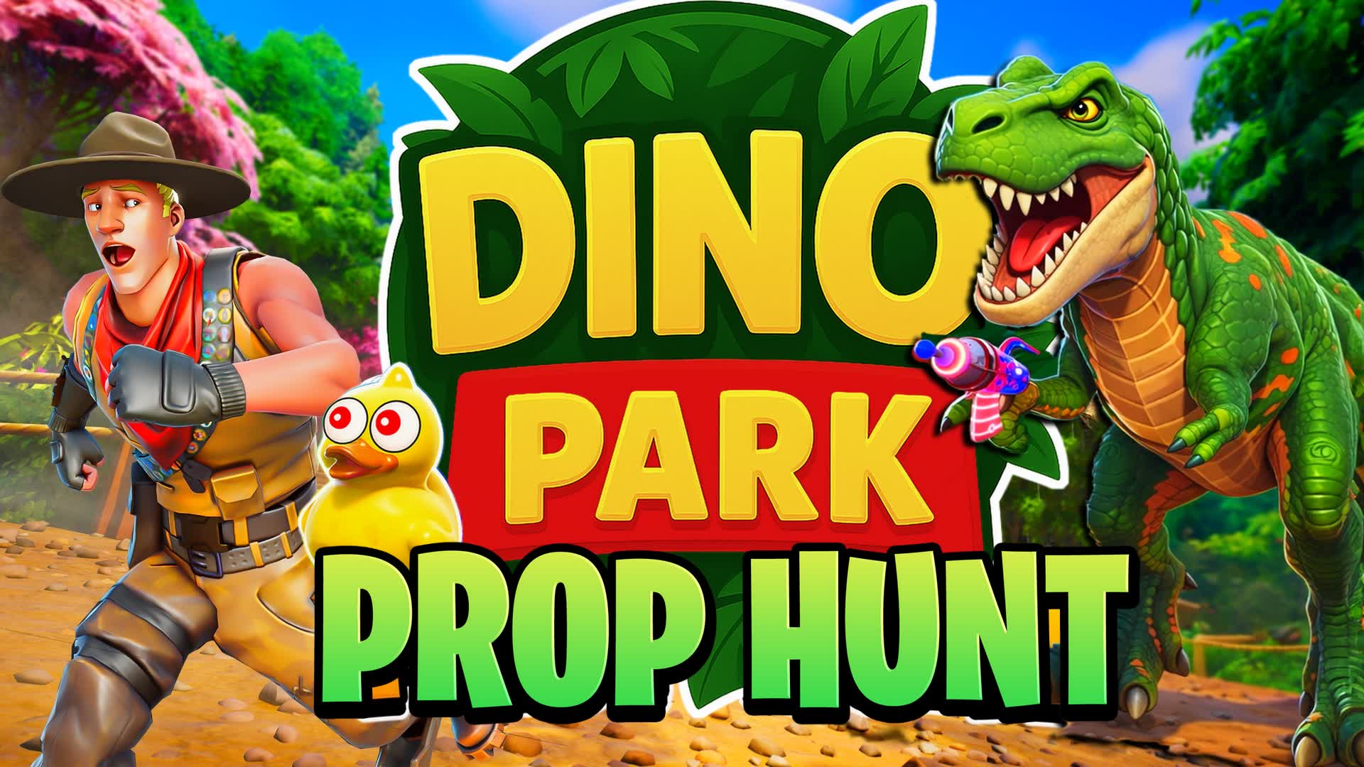 Dino Park Prop Hunt ๐ฆ โ Fortnite Creative map