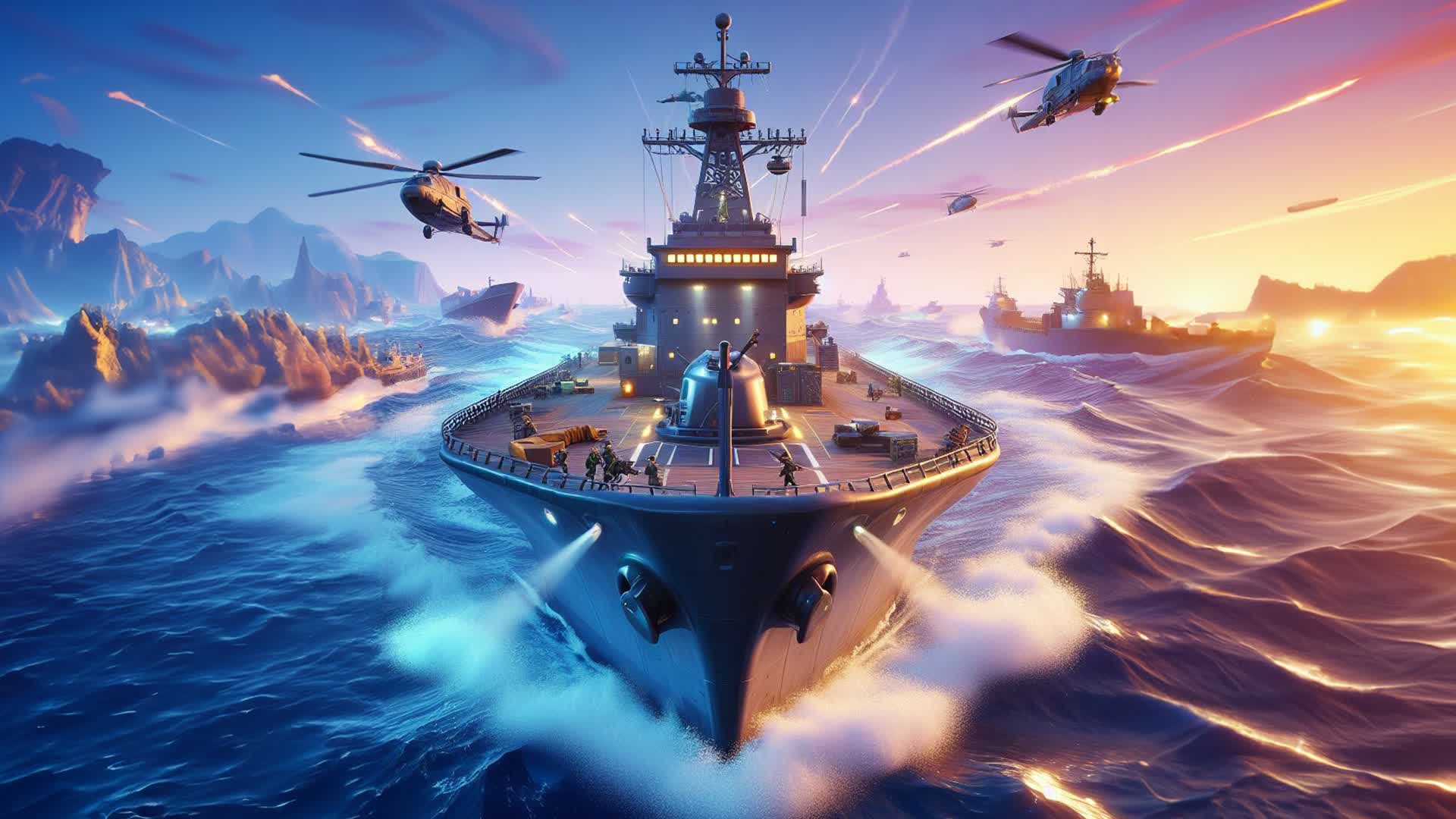 Gunship Gun Game — Fortnite Creative map