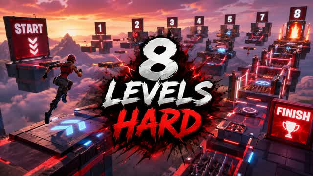 Kaff Parkour 10 levels (3321) — Fortnite Creative map