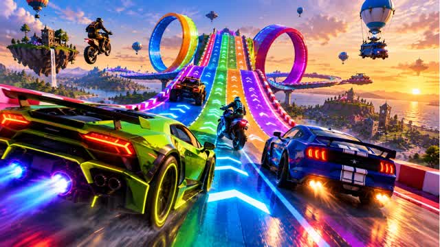 RAMP 🚗CAR GAMES🕹️CITY ALL G 🔧 CUSTOM — Fortnite Creative map