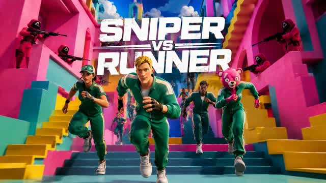 SNIPER VS RUNNER - SQUID GAME π β Fortnite Creative map