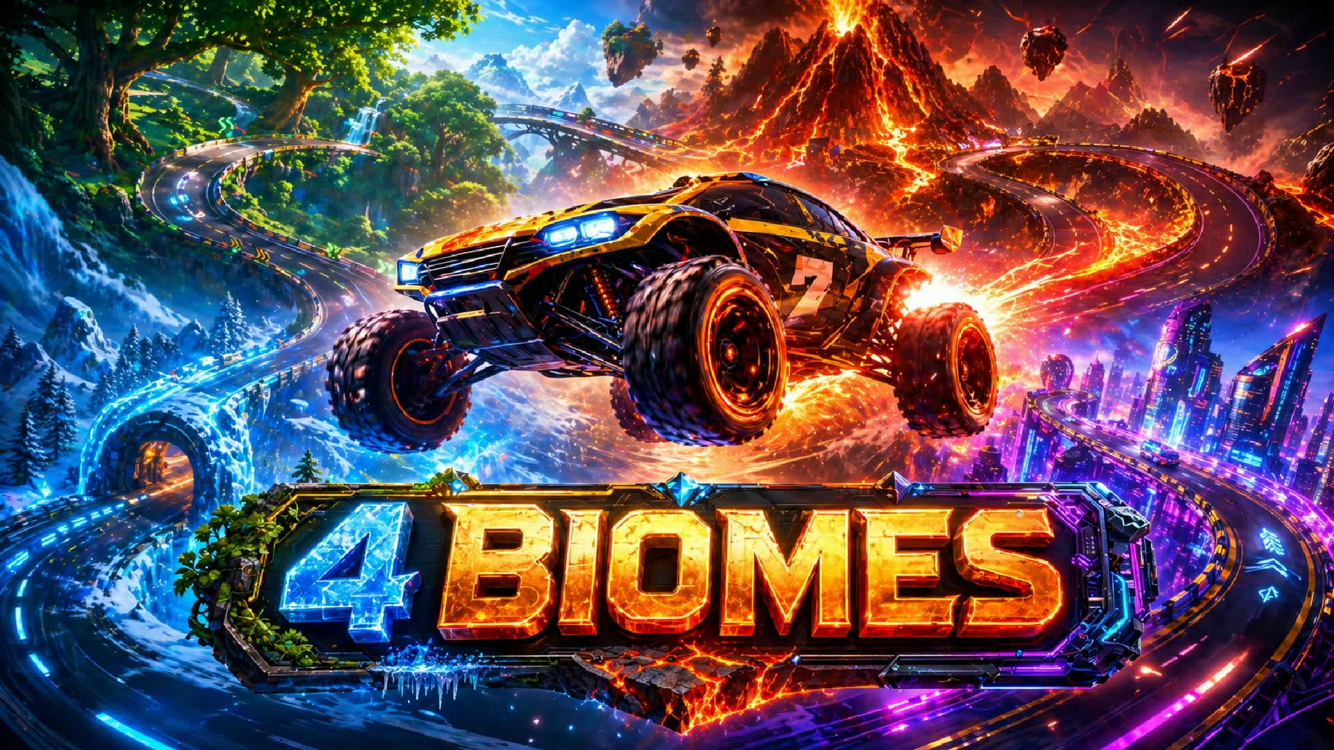 EPIC RACE 4 B1OMES — Fortnite Creative map