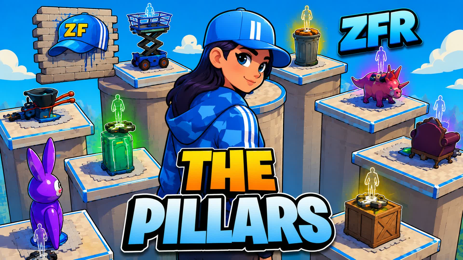 the pillars ZFR — Fortnite Creative map