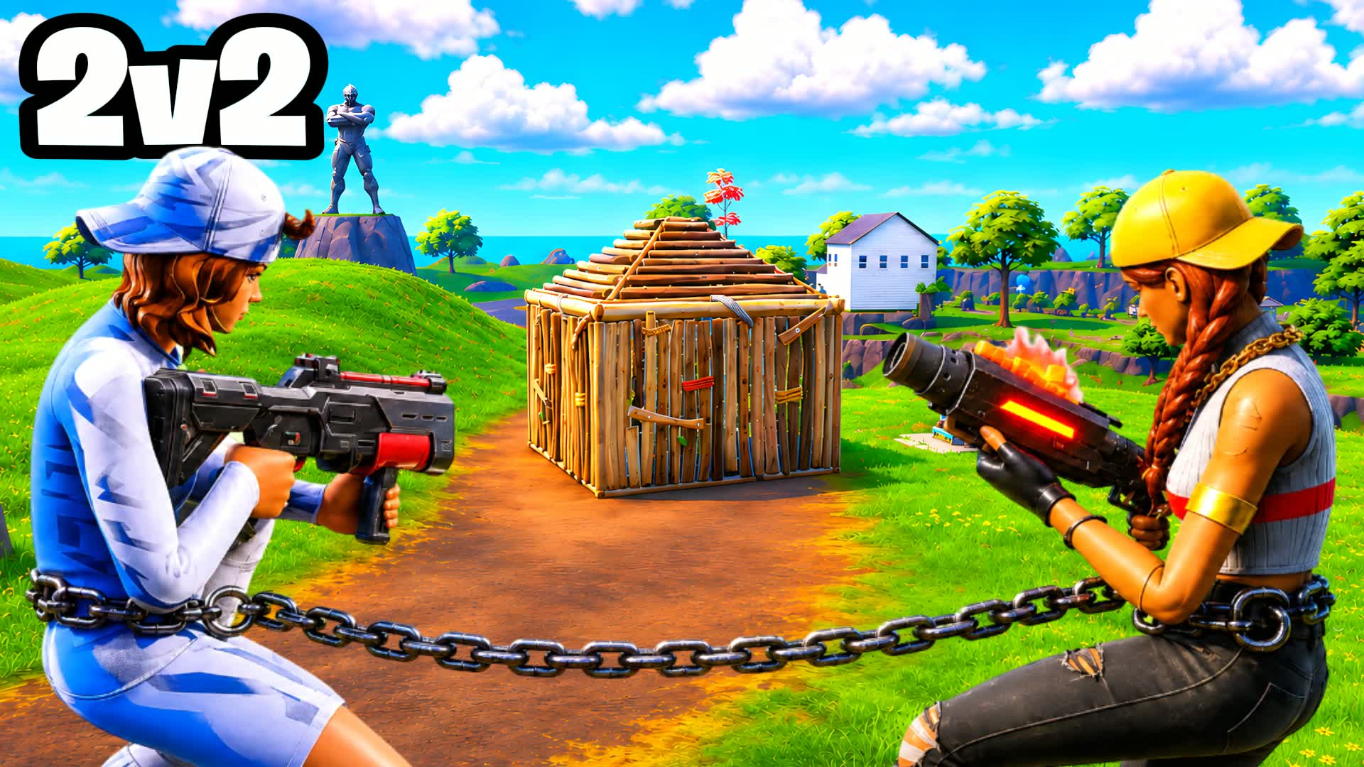 2V2 CHAINED🔗 — Fortnite Creative map