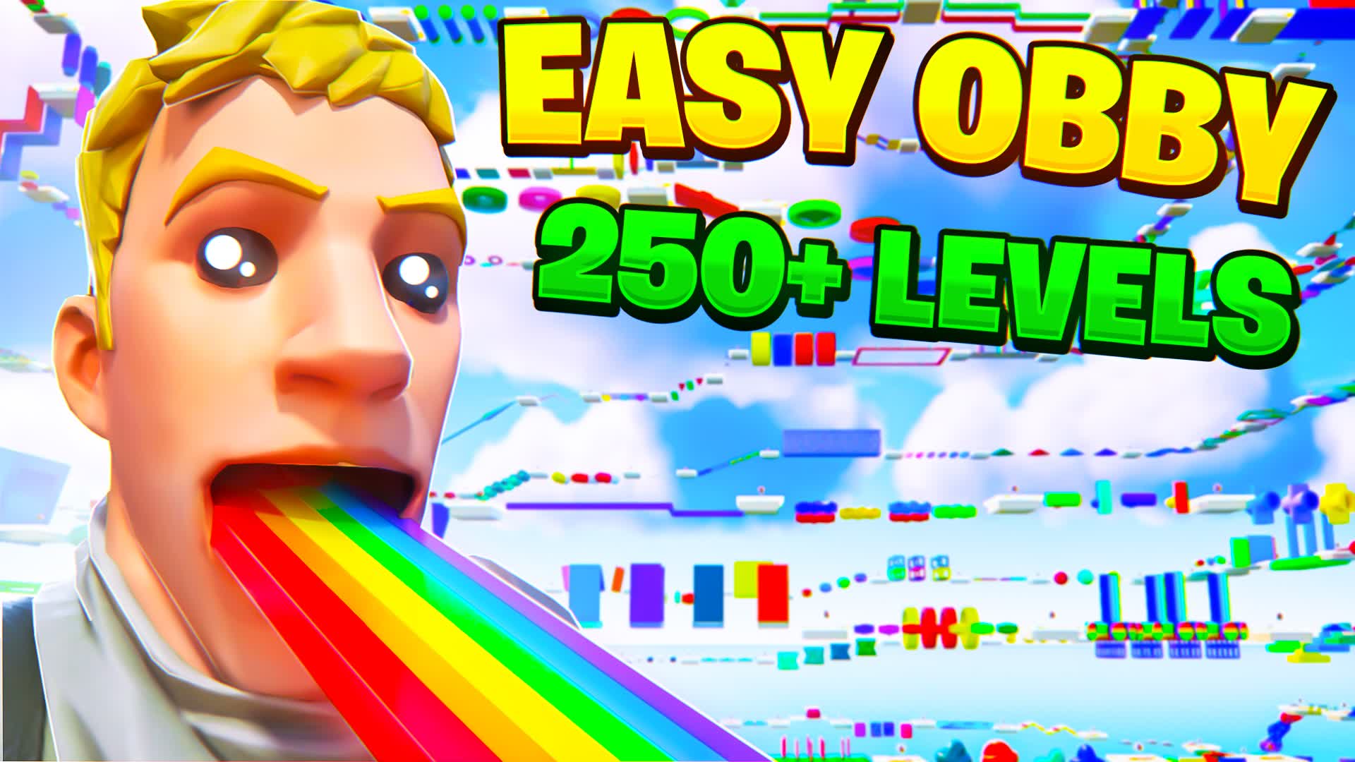 SUPER EASY OBBY +250π β Fortnite Creative map