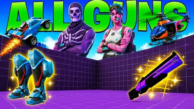 EXOTIC 1V1 WITH EVERY GUN β Fortnite Creative map