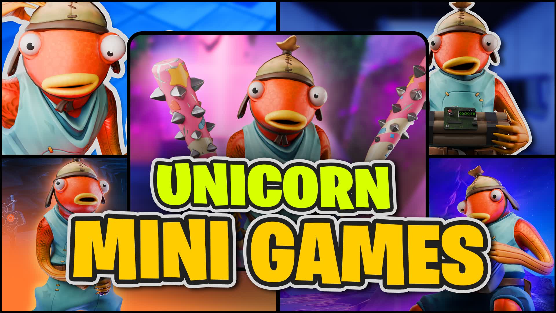 Mini Games π¦ Unicorn β Fortnite Creative map