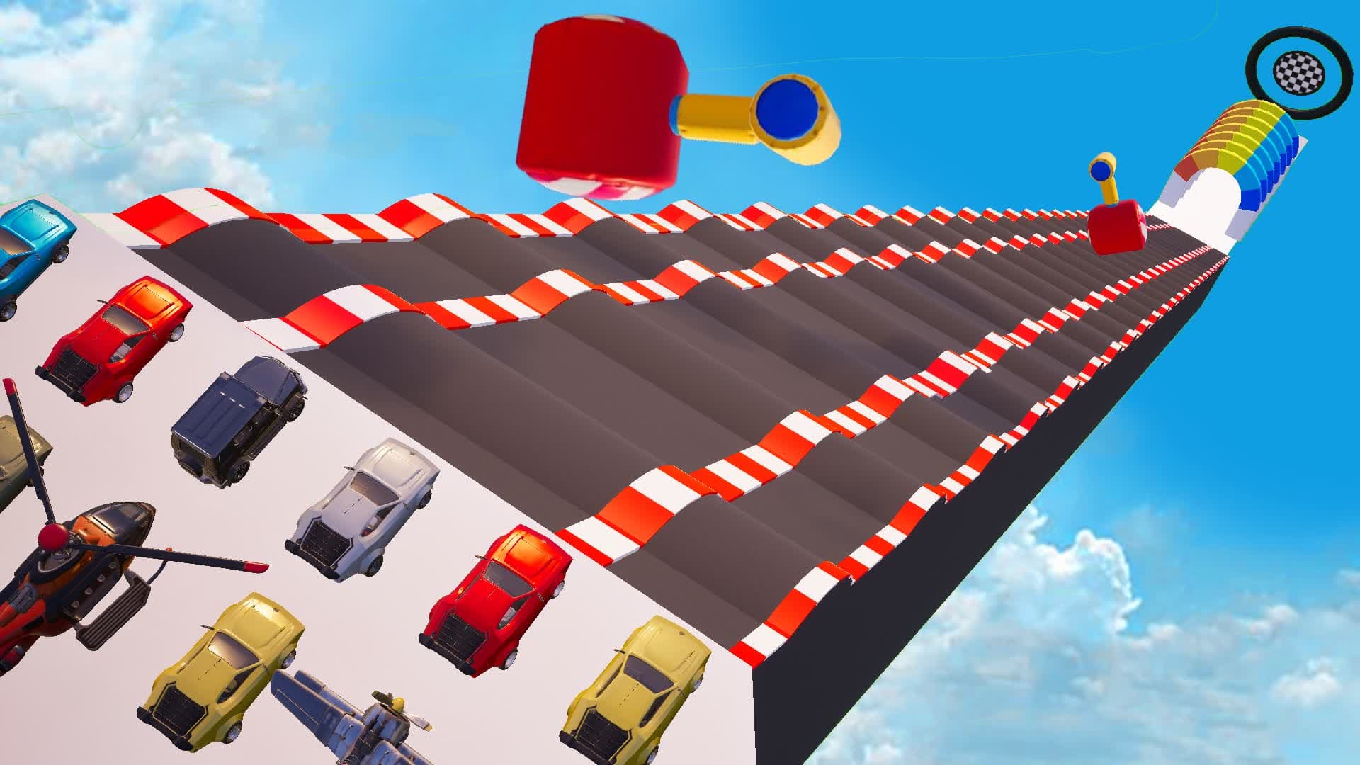 CARS MEGA RAMP المنحدر 🚗 — Fortnite Creative map