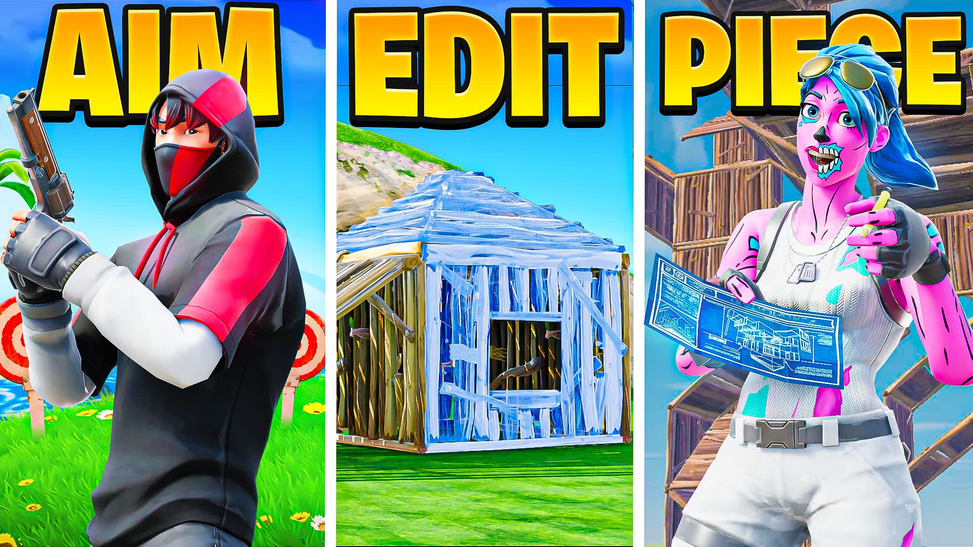 AIM EDIT PIECE CONTROL🎯FREEBUILD📝 — Fortnite Creative map
