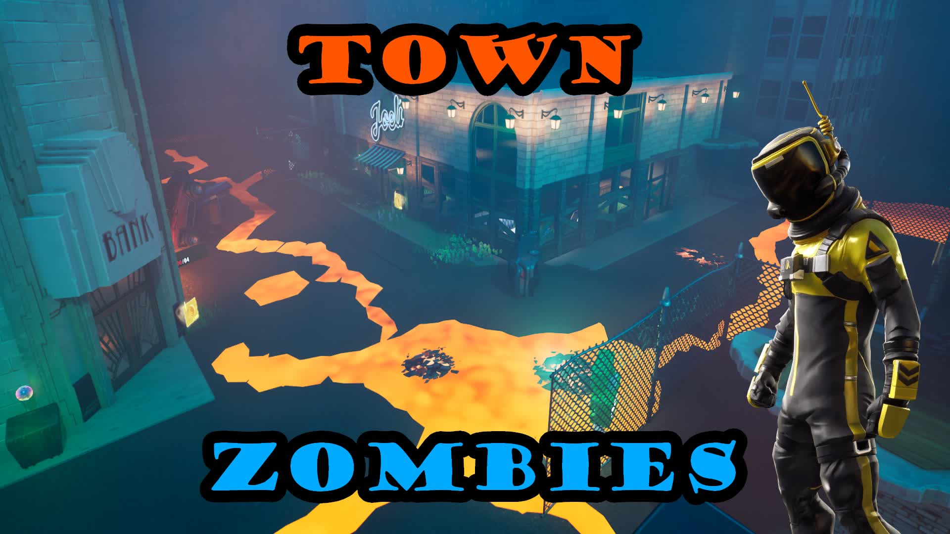 Town Zombies — Fortnite Creative map