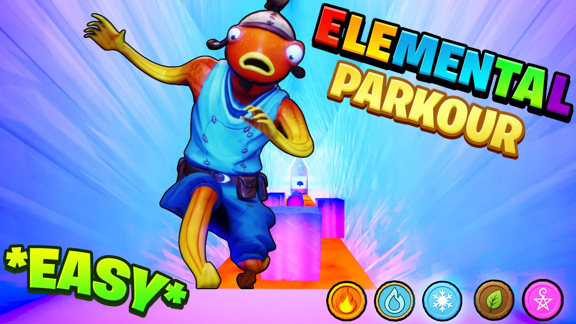 ✨ELEMENTAL PARKOUR✨ — Fortnite Creative map