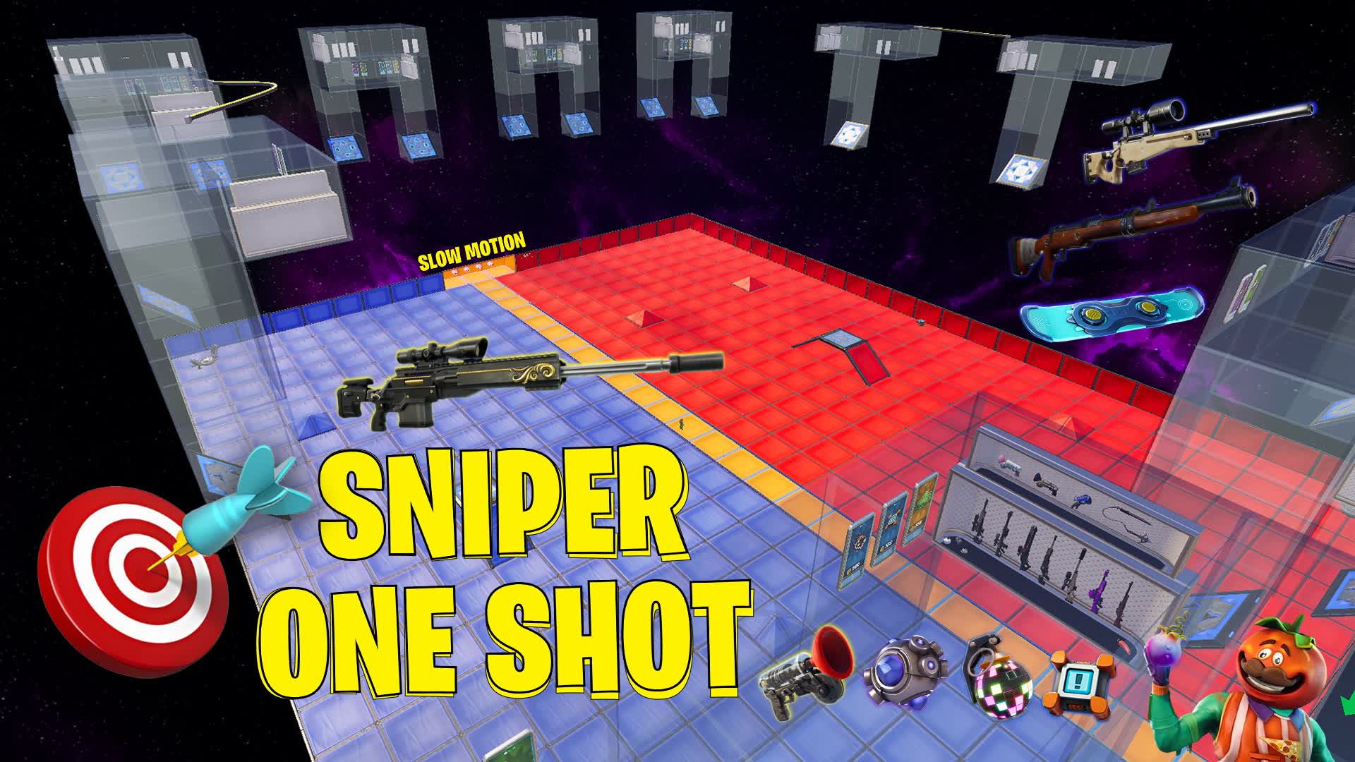 🎯SNIPER ONE SHOT SLOW MOTION🎯 — Fortnite Creative map