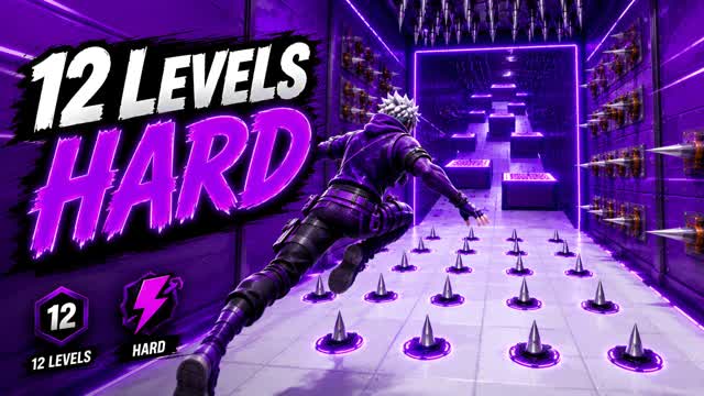 UNREAL 12 LEVEL HARD PAKOUR🔥 — Fortnite Creative map