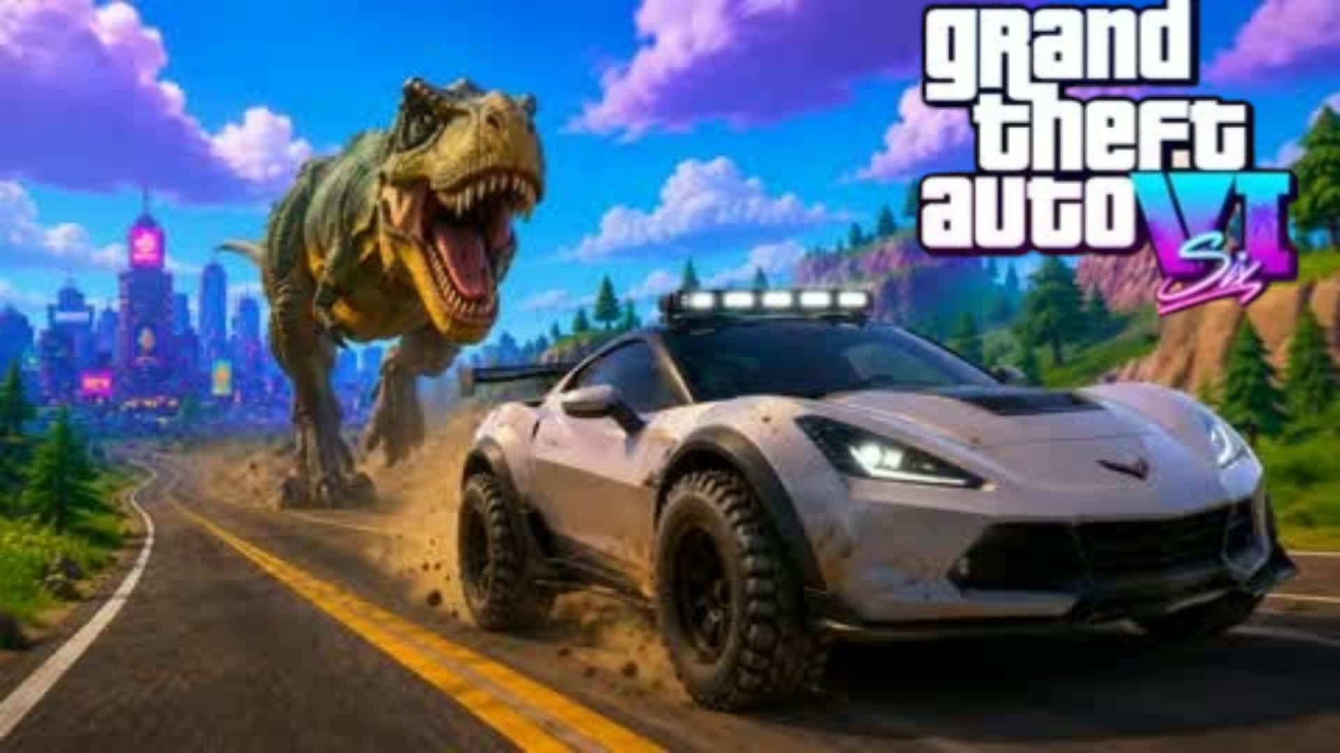 THE GOD ZILLA DRIVE π΄π΄ GTA π΄ β Fortnite Creative map