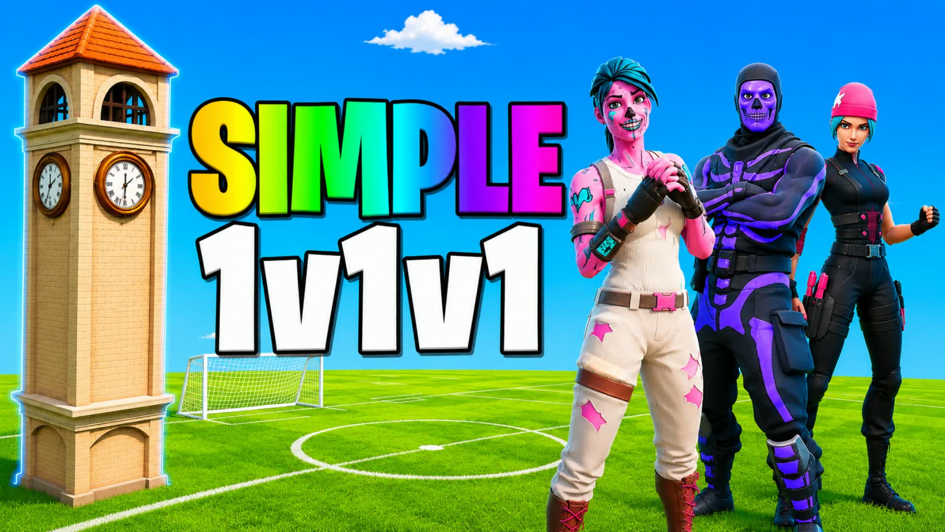 Simple 1v1v1 Reload — Fortnite Creative map