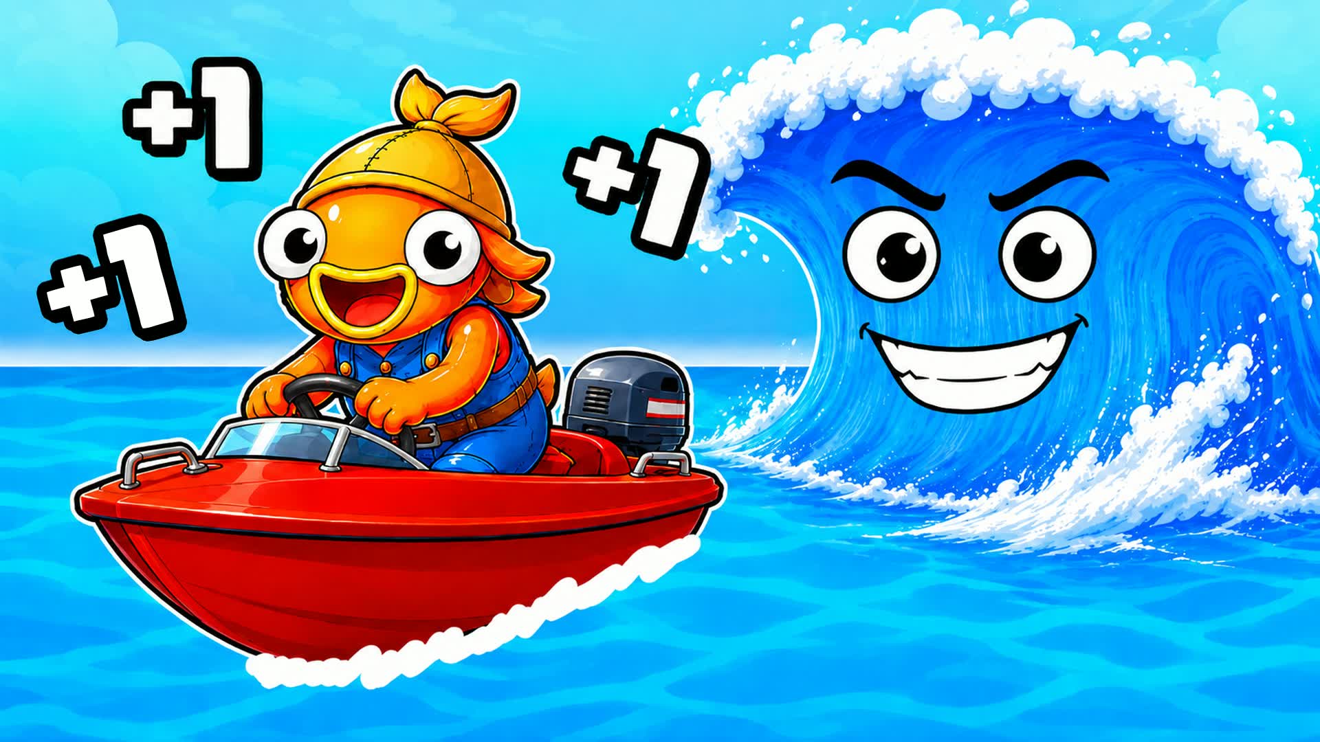 +1 Speed Boat Tsunami Survive β Fortnite Creative map