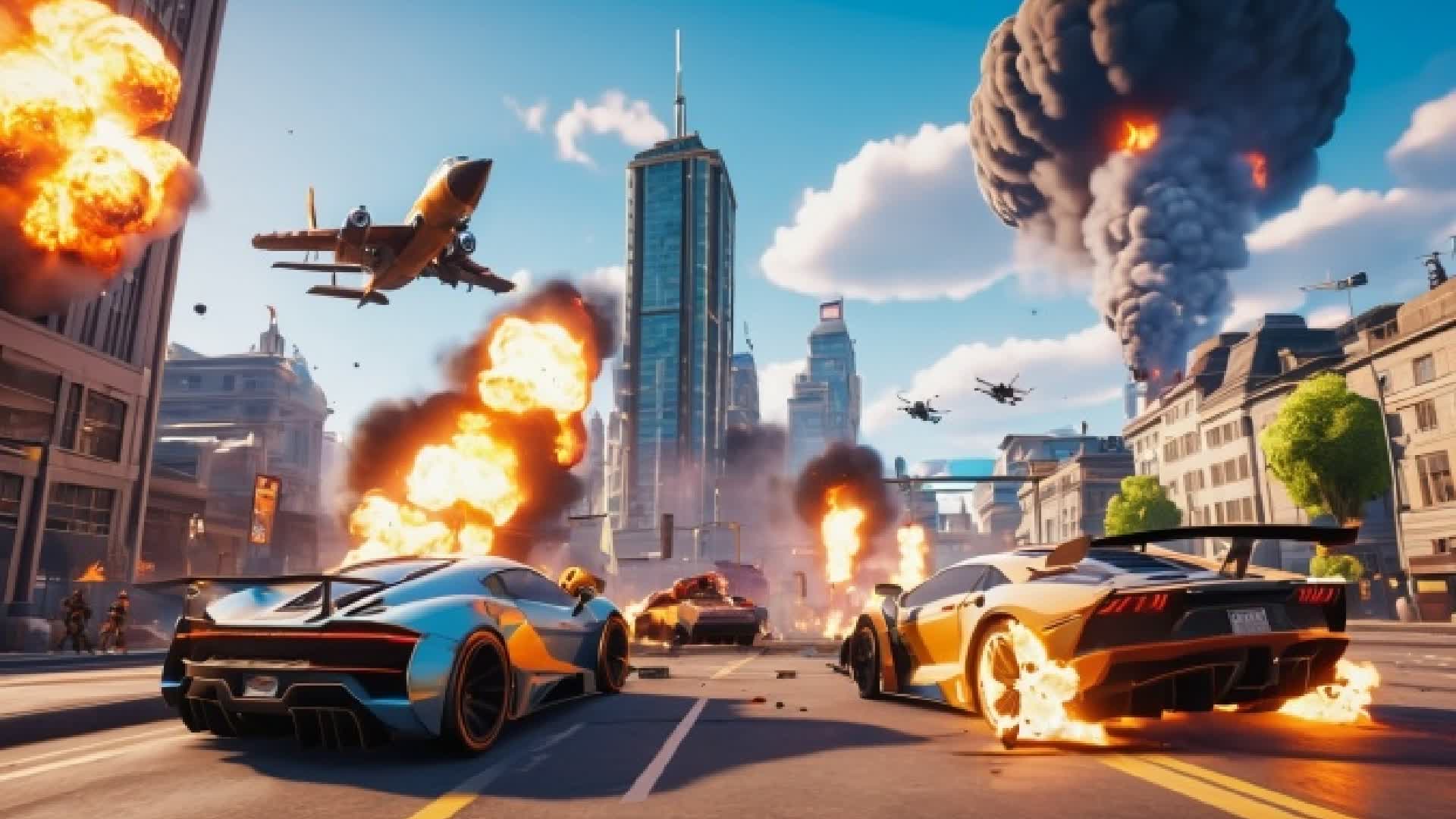 NITRO DRIVE CITY โ Fortnite Creative map