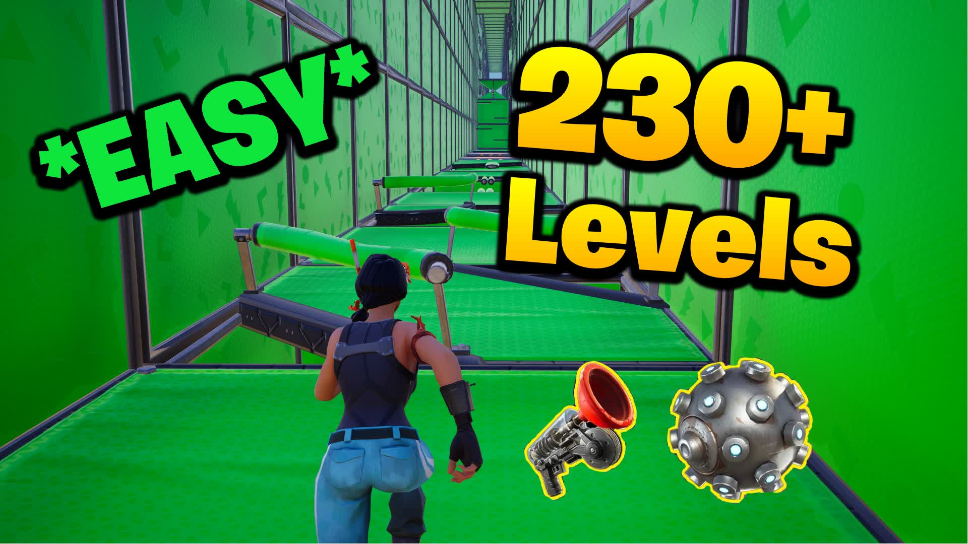 ⭐Default Parkour 230+⭐ — Fortnite Creative map