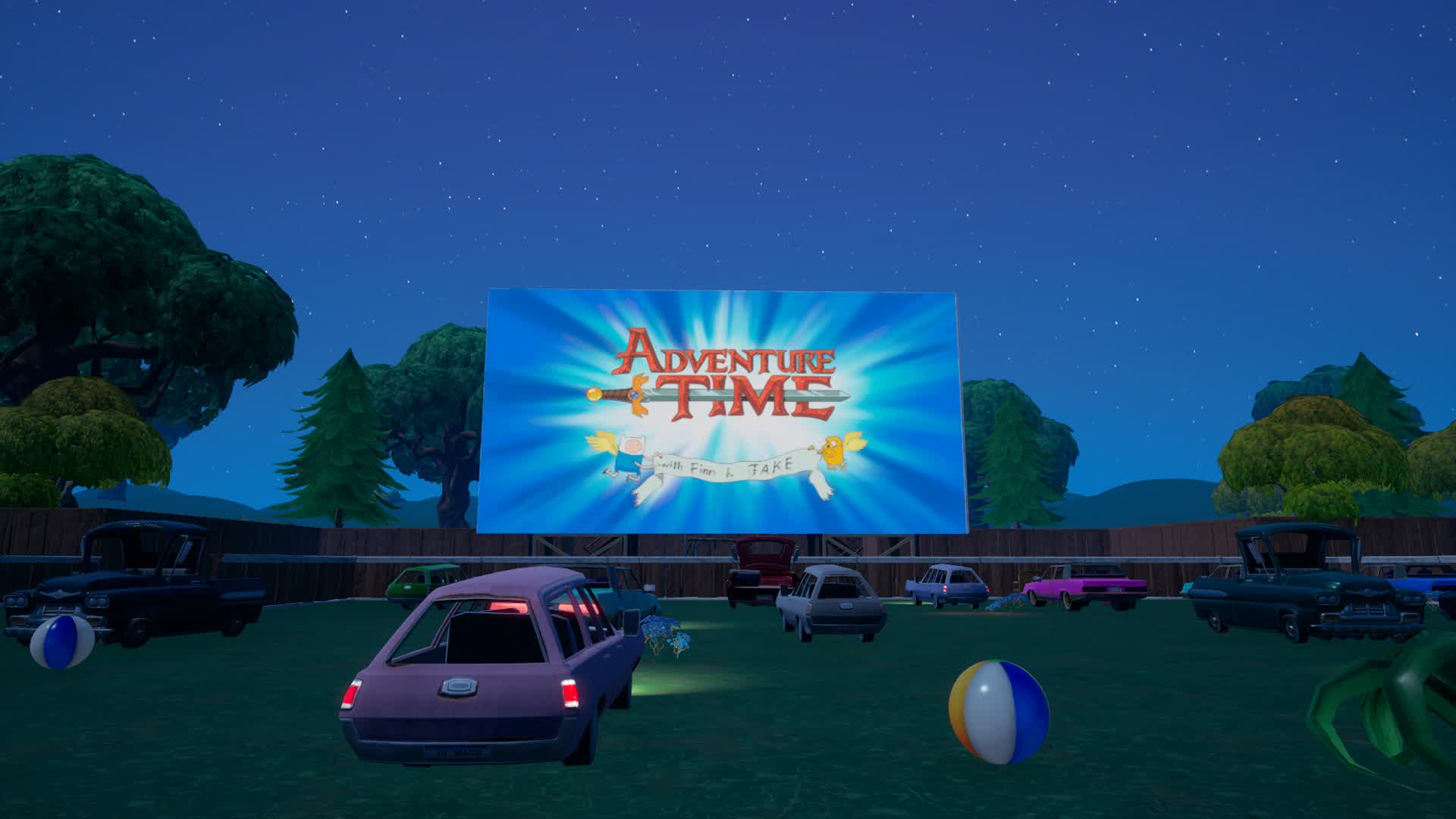 Working Drive In Theater — Fortnite Creative map