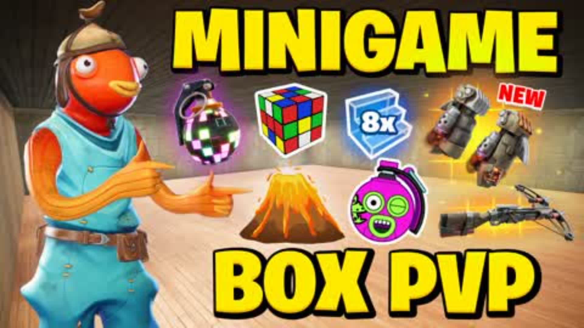MINIGAME BOX PVP π¦ 50+ MINIGAMES π β Fortnite Creative map