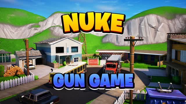 NUKE GUN GAME - FFA 🔫 — Fortnite Creative map cover art
