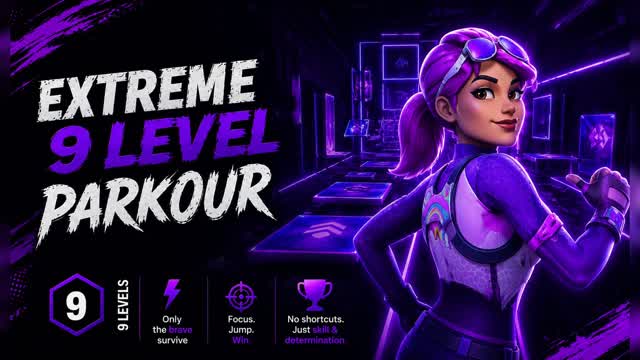 9 LEVELS OF EXTREME — Fortnite Creative map