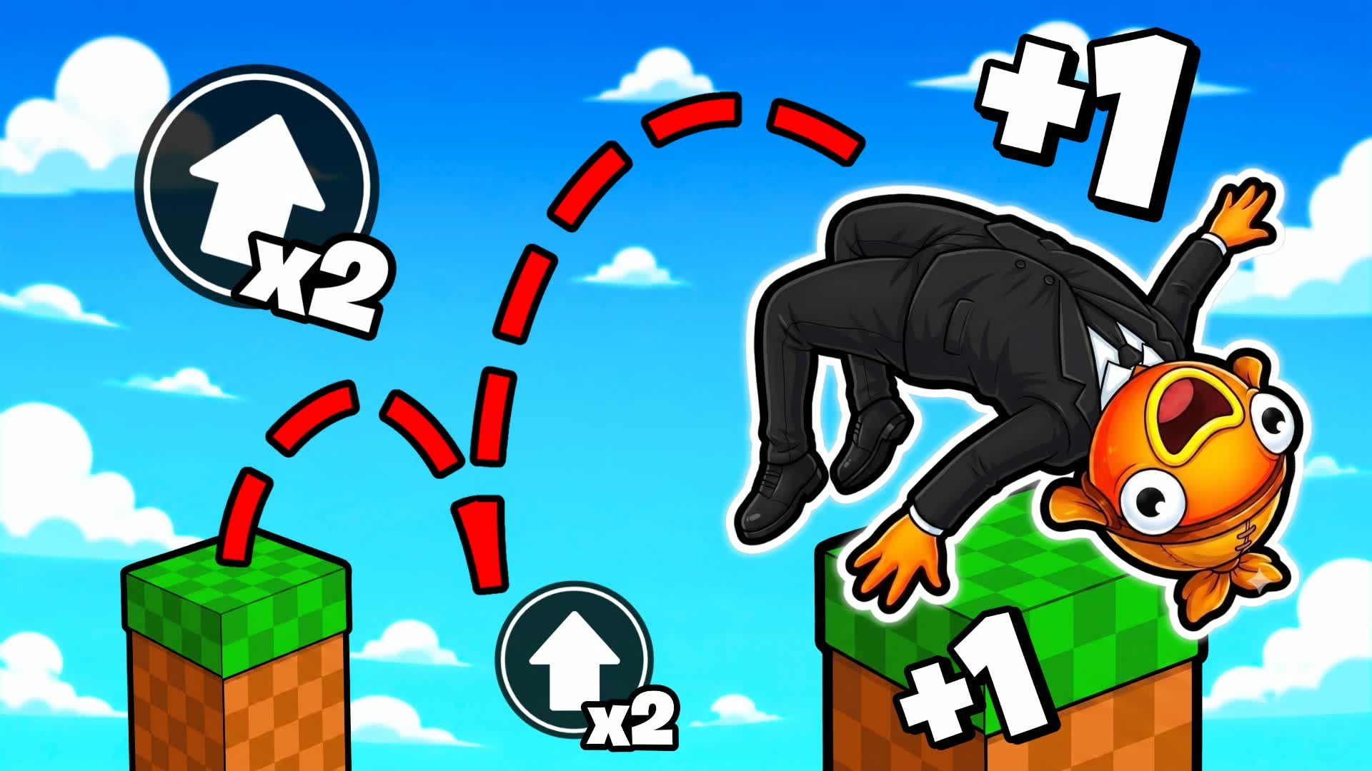 +1 BACKFLIP OBBY ESCAPE β Fortnite Creative map