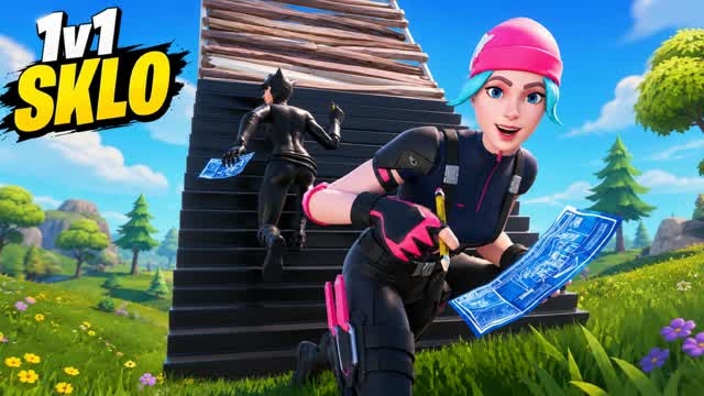 1v1 Sklo — Fortnite Creative map