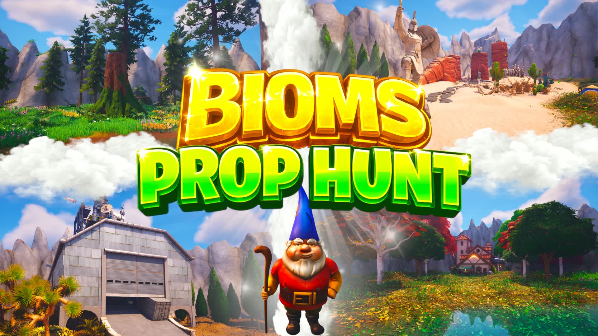 BIOMS PROP HUNT π΄ - 20 PLAYERS β Fortnite Creative map