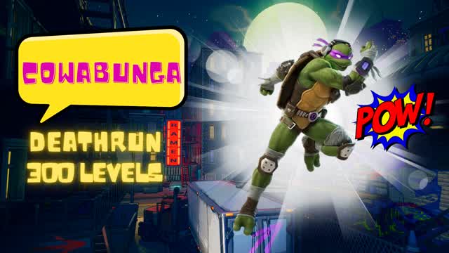 🍕COWABUNGA DEATHRUN — Fortnite Creative map