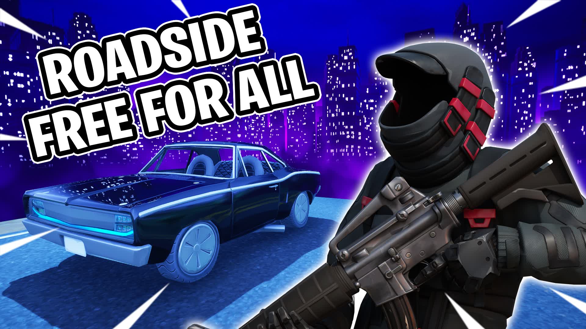 Roadside Free For All — Fortnite Creative map