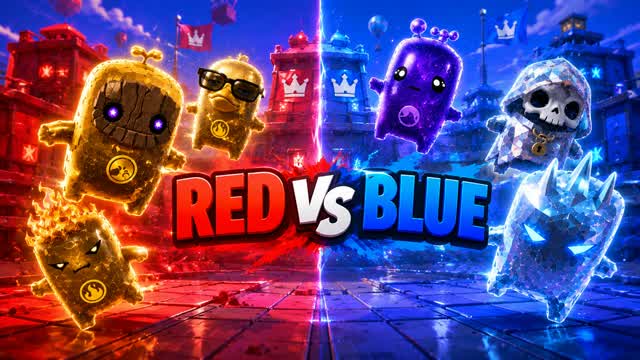 RED VS BLUE CRAZY FORCE π΄π΅ β Fortnite Creative map