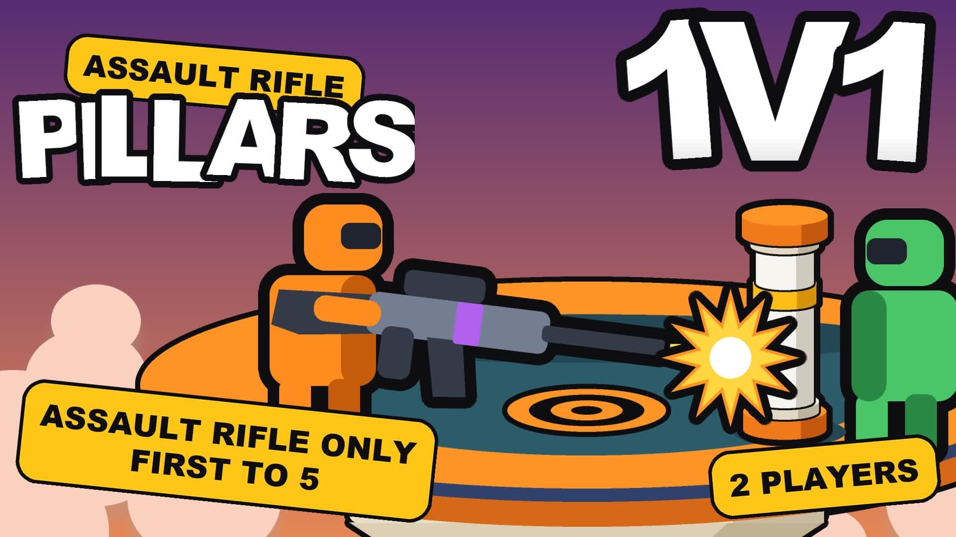 ASSAULT RIFLE 1V1 PILLARS — Fortnite Creative map