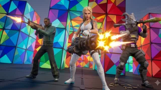 Red vs blue lights β Fortnite Creative map