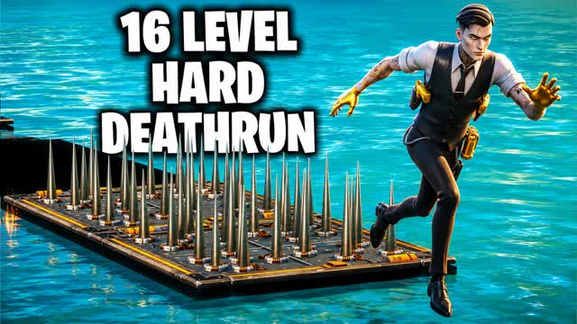 ⭐16 Level Hard Deathrun⭐ — Fortnite Creative map