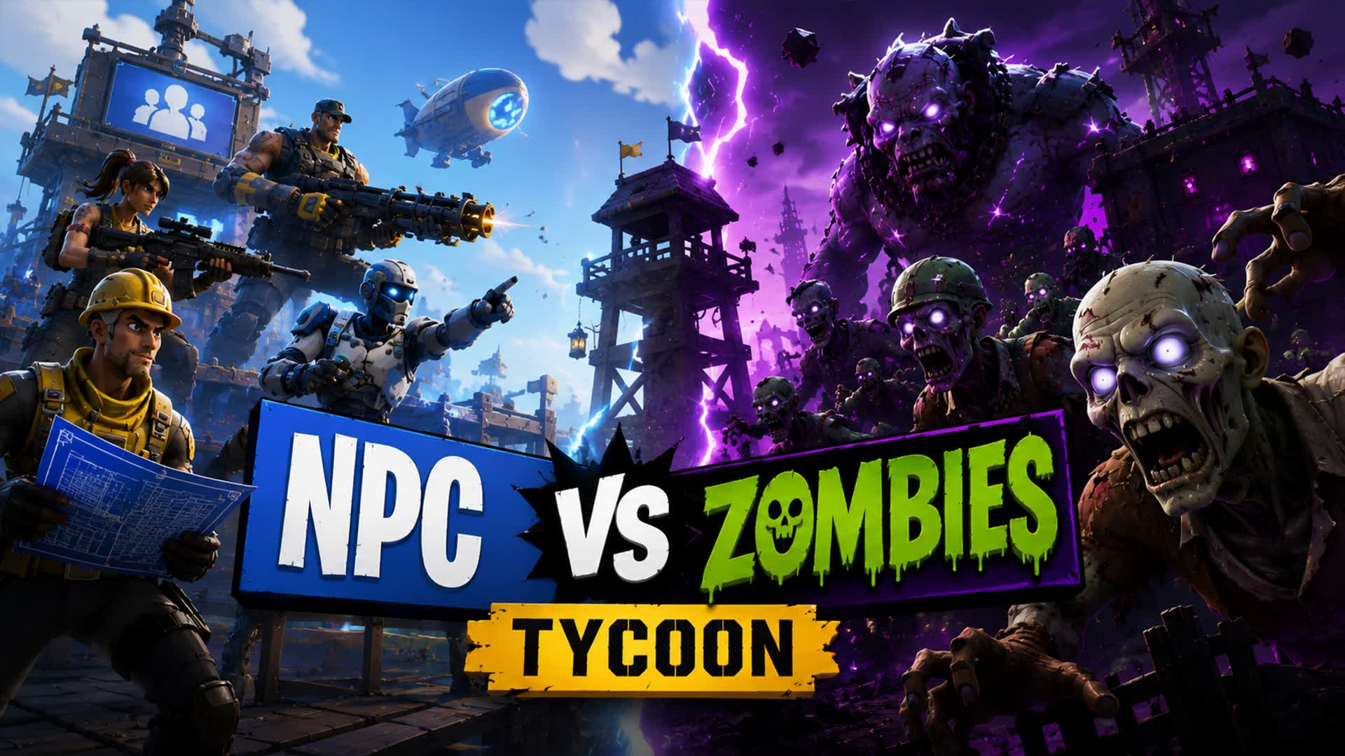 NPC vs Zombies Tycoon — Fortnite Creative map