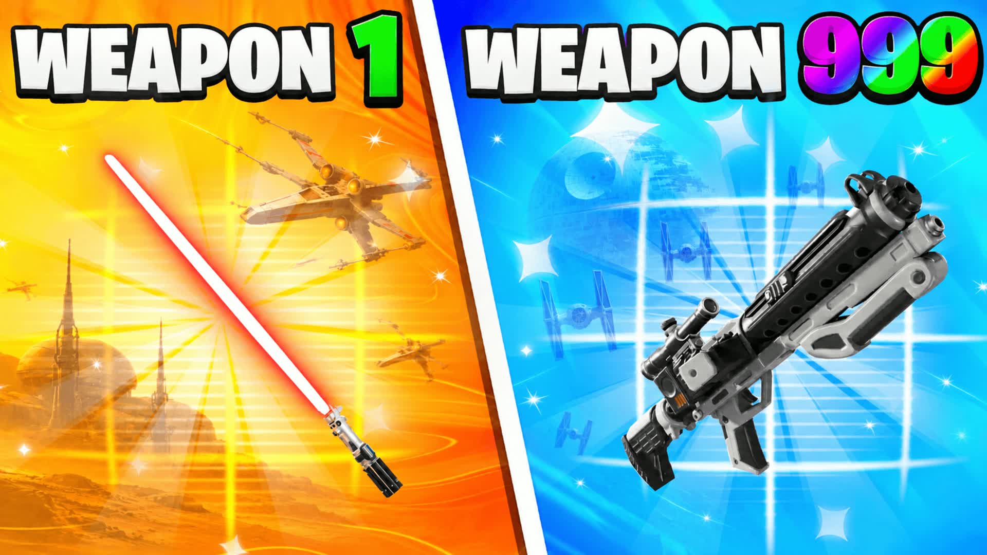 β STAR GUN GAME π ONE SHOT β Fortnite Creative map