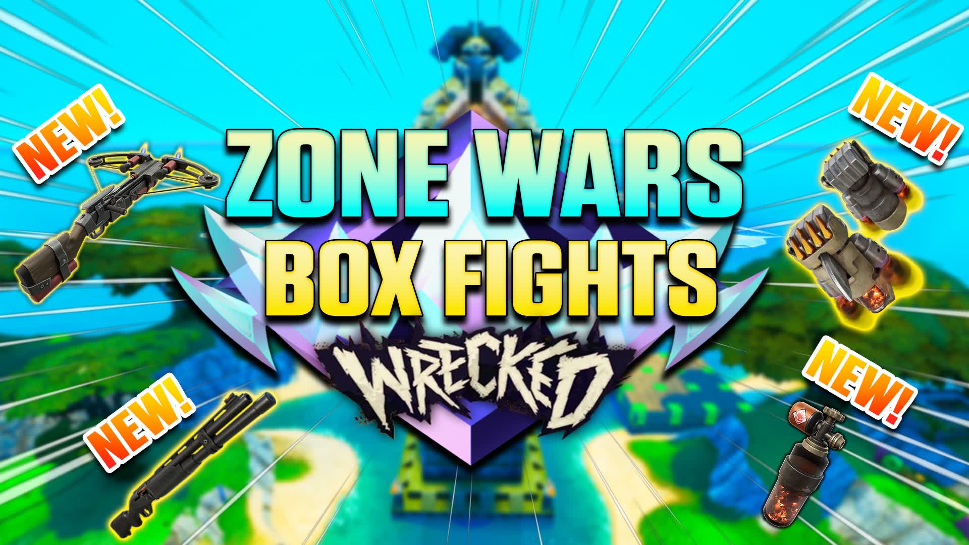 WRECKED Zone Wars and BoxFights ⭐ — Fortnite Creative map