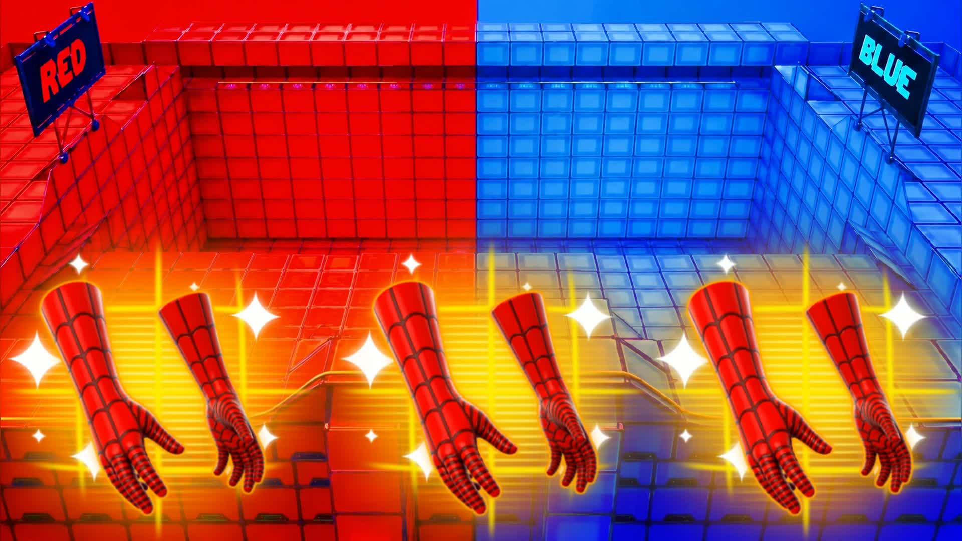 RED VS BLUE LIVE TRACK π΄π΅ β Fortnite Creative map