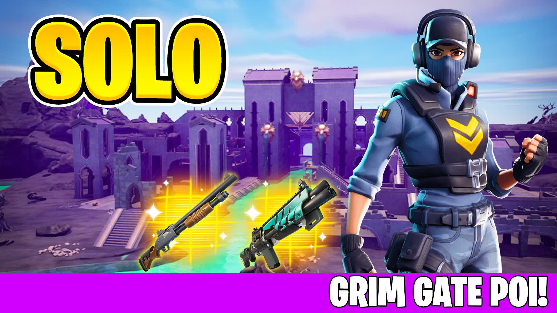 GRIM GATE SOLO ZONE WARS — Fortnite Creative map