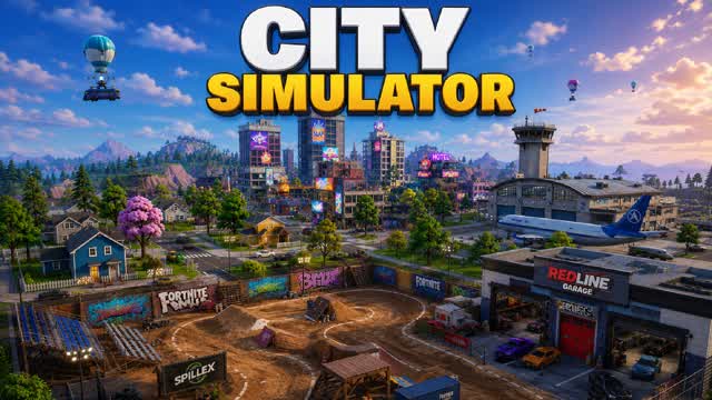 CITY SIMULATOR — Fortnite Creative map