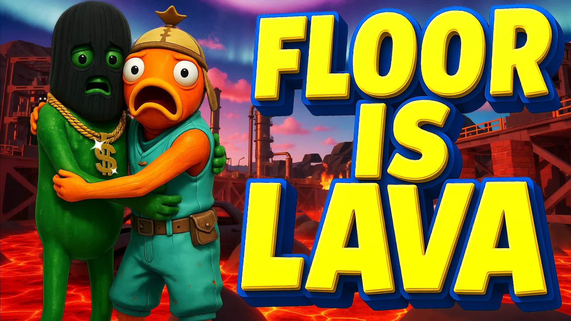 FLOOR IS LAVA🔥MAMMOTH ONE SHOT🎯 — Fortnite Creative map